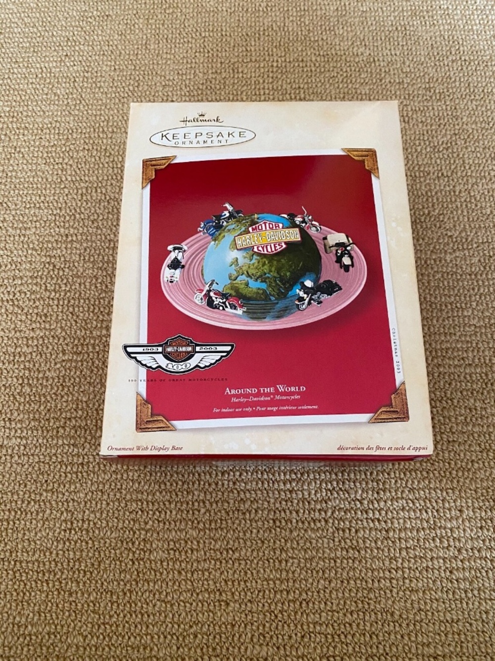 Hallmark Keepsake Harley-Davidson Motorcycles Around The World Ornament